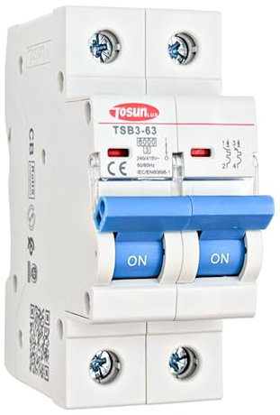 TOSUNLUX Interruttore magnetico bipolare Tosun 63 2P 10A (16A)