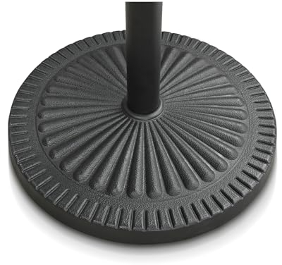 PURPLE LEAF Sonnenschirmständer BSSL14, Balkonschirmständer Rund, für Schirmstöcke bis 40 mm, ca. 14 kg, Schwarz