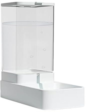 Goowafur Futterautomat für Hunde, Futterautomat für Katzen - Gravity Auto Wasserfutter-Haustierfutterautomat | 3,8 l Wasserspender für Hunde und Katzen, Schwerkraft-Futterspender für Tränkefutter