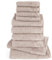 Pure Label 10-TLG. Handtücher Set mit Aufhängeschlaufen aus 100% Baumwolle, saugstark und weich - 2X Badetuch (70x140 cm) 4X Handtuch (50x100cm) 4X Gästetuch (30x50 cm), Stein - Taupe