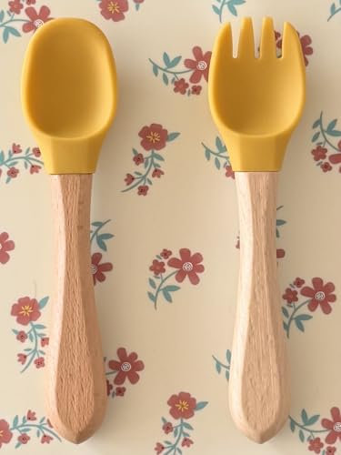 Besteckset Löffel und Gabel (Senf)