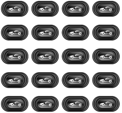 Adunsiaoto 20 Stück Auto Stoßdämpfer Dichtungen, Stoßdämpfer Schalldämpfer Autotür Dämpfer Dichtung, Schalldämmende Aufkleber für Auto Kantenschutz Stoßstange(Markiert)