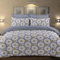 DTEX HOMES Double Duvet Set 220 Thread Count 100% Egyptian Cotton Reversible Printed Hotel Quality Duvet Cover Sets Ultra Soft Easy Care Double Bedding Set (Daffodil)