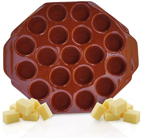 Provolonera fondere formaggio Provolone ceramica terracotta 19 cavità griglia forno a microonde formaggio fuso lumache.accompagnare l'arrosto, barbecue, BBQ, tritato mangiare o cena. Provolera