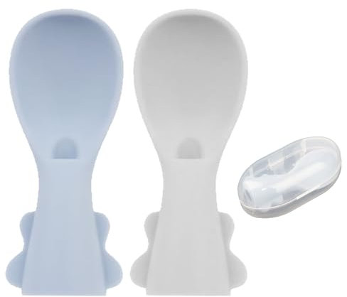 Quetschie Babylöffel,Silikon Squeeze Löffel für Lebensmittel,Baby Entwöhnungslöffel Selbstfütterungslöffel,Wiederverwendbarer Quetschie Babylöffel,Baby Silikon Löffel