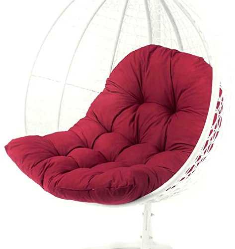 120 x 80 cm Hängesessel Kissen - Wasserdicht und UV-beständig Sitzkissen für Poly Rattan/Rattan Hängeschaukel - Rückenkissen für Hängesitz