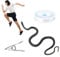 JRJRN 110cm Schlangenstreich mit Schnurclip, Realistischer Schlangenstreich, Prank Gummi Simulation Schlange, Clip-on-Schlangenstreich, Spielzeugschlange Lustig Snake Prank für Erwachsene Kinder