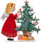 Wilhelm Schweizer Figur aus Zinnlegierung Engel mit Tannenbaum
