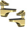 2PCS Adjustable Glass Shelf Bracket Glass Clamp Zinc Alloy Wall Mounted Shelf Supports Adjustable Brackets For 3mm-22mm Thickness Glass(gold)