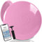 unycos - Ballsitzkissen inkl. Pumpe【Ø34 cm | Trägt 150 kg】Orthopädisches Sitzkissen Anti-Burst, Noppenkissen, Balance Pad, Luftkissen für Bürostuhl, Fitness, Reha/Koordinations (Hellrosa; Basic)