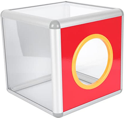 SHINEOFI Verlosungsbox Transparent Mit Schlitz Für Tickets Und Bargeld Gewinnspielbox Schloss Für Spenden Und Verlosungen