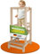 STRAHLKIND® Lernturm ab 1 Jahr [Anti Kipp Schutz] aus Kiefernholz - Montessori Lernturm höhenverstellbar - Learning Tower - Tritthocker für Kinder