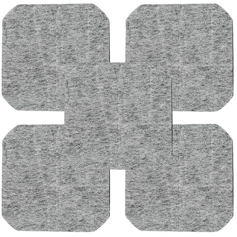vhbw 5X Aktivkohle-Filter kompatibel mit Tefal Universalis 800 Fritteuse