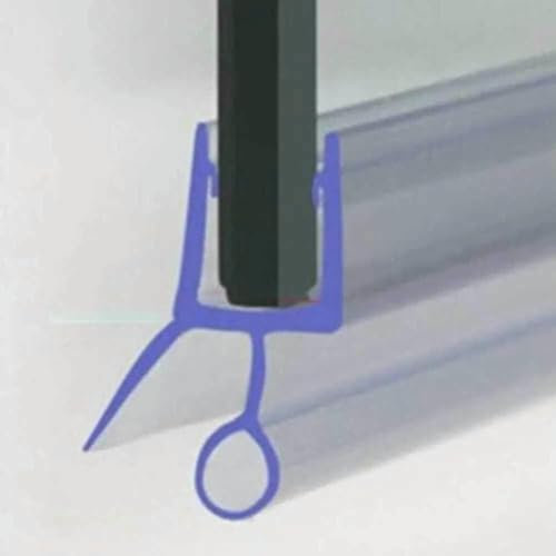 2 pezzi Guarnizione per porta doccia da bagno per porte a soffietto da 50 cm Guarnizione di ricambio adatta per fessure di vetro da 4-6 mm 6/8/10/12/20 mm-8 mm 2