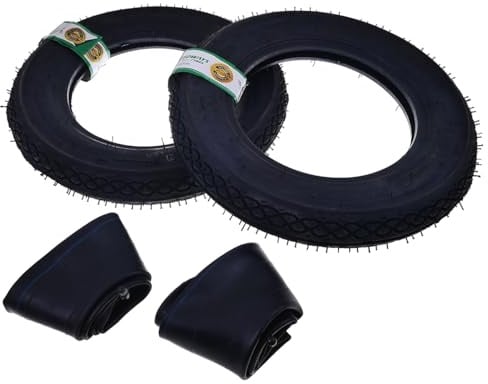 2EXTREME Speedways Reifen Set 3.00-10 42J TT inkl. Schläuche – kompatibel mit Vespa PK 50, Yamaha Jog R, Kymco Curio, Benzhou YY50QT-22, Flex-Tech Sprint 50 – Scooter Reifen 10 Zoll