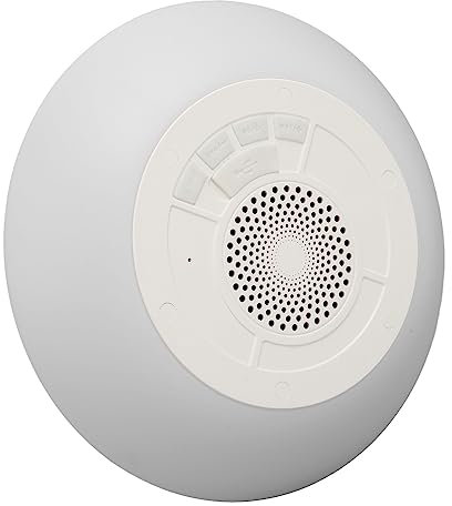 Saluaqui Wasserdichter Tragbarer Poollautsprecher mit Integriertem Mikrofon und RGB -Farblichtern für & Dusche - schwimmender Lautsprecher mit Starkem Klang