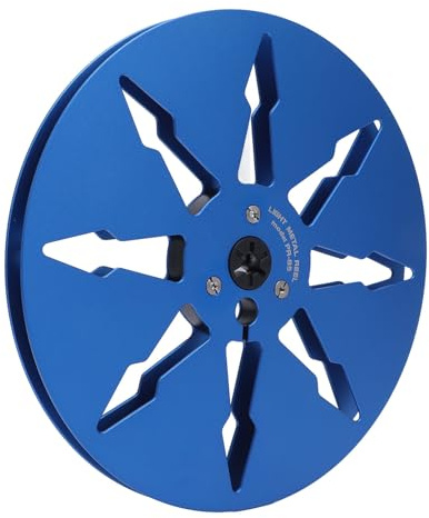 GOWENIC Open Reel Sound Tape Leere Spule 7 Zoll Aluminiumlegierung für NAGRA, Recorder, 1/4 Zoll Bänder (Blue)
