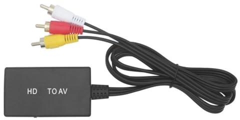 ZYHARUKO HDTV auf 3RCA Konverter 1080P Composite Switcher Adapter Composite auf HDTV