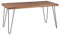 WOHNLING Esstisch BAGLI Massivholz Sheesham 160 x 80 x 76 cm Esszimmer-Tisch Küchentisch modern Landhaus-Stil Holztisch mit Metallbeinen dunkel-braun Natur-Produkt Massivholzmöbel Echt-Holz unbehandel