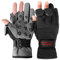 Arapaima Fishing Equipment® Neopren Angelhandschuhe 'Wizard' | Thermo Angel Handschuhe | Anglerhandschuhe | Fishing Gloves - Schwarz/Grau - XXL