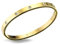 inSCINTILLE Bangle Bracciale Rigido Donna Uomo in Acciaio Inossidabile, Confezione Regalo Donna Uomo Inclusa, Braccialetti Bangles a Cerchio (Oro Punti Luce, Altezza 4mm - Circonferenza 18cm)