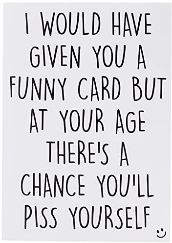 Funny Cards Rude Birthday Card 40th 50th 60th 70th Sister Mum Greeting Card Witty Humour Laughter Banter Rude Offensive Joke Card Fun PC374