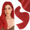 Easyouth Tape on Extensions Remy Echthaar Skin Weft Tape on Haar 55 cm 25g Farbe Rot Double Sides Tape on Extension #Red