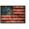 Monoquick Bügelbild Applikation Aufnäher Patch Flagge Fahne USA Vintage 8,0 cm x 5,5 cm