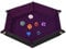 Würfelschale Würfel-Rollenhalter Samt PU-Leder Klappverschluss Aufbewahrungskiste Hexagon für Schmuck, Münzen, RPG, DND und andere Tischspiele