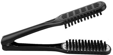 Ceramic Directional Comb Double-Sided Brush Clamp Hair Comb Hairstylig Tool