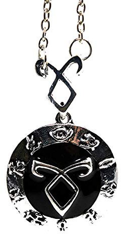 Halskette mit Anhänger in Form einer Rune, inspiriert von der Serie Shadowhunters – The Mortal Instruments und des Fray, mit sexy beschichteter Tasche