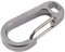 SUPERTOOL Outdoor Climbing Keychain,1PCS Titanium Alloy Key Ring D-Ring Mountaineering Hook Keychain(Silver)