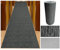 COMERCIAL CANDELA FELPUDOS Y ALFOMBRAS Alfombra de Pasillo de Textil Resinado Antimanchas, Lavable | Base PVC Antideslizante y Aislante Diseño Lluvia Color (Verde, 52_x_100 CM)