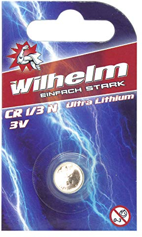 50 x WILHELM Batterie 1/3N 3V Photo Lithium CR1/3N DL1/3N Blister
