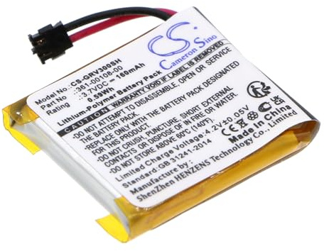 TECHTEK Batterie 160mAh Compatible avec [Garmin] Vivoactive 3, Vivoactive 3 Music remplace 361-00108-00, 361-00108-01