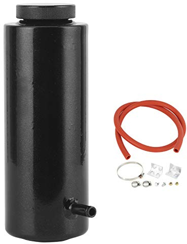Aluminum Oil Catch Tank Can, Universal 3x7.5in Radiator Coolant Overflow Tank Extended Collector Tank Aluminum Jdm Container 800ml/27oz