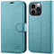 OCASE Compatible with iPhone 13 Pro Case, Premium PU Leather iPhone 13 Pro 5G Wallet Flip Phone Cover with[TPU Inner Shell][RFID Blocking][Card Holder] for the 6.1 Inch iPhone 13 Pro,Mint Green