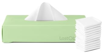 LastTissue® Wiederverwendbare Baumwoll-Taschentuchbox | Gesichtstücher & Taschentücher für Männer & Frauen – Waschbare, nachhaltige Gesichtstücher mit Aufbewahrungsbox