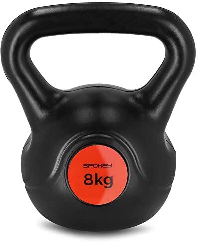 Spokey Kettlebell Fitness Gewicht aus Gusseisen, PVC-beschichtet (3 kg)