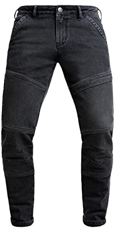 John Doe I Trophy Mono Jeans Grey I Motorradjeans I CE-Zertifizierung AAA I inklusive XTM Knie- und Hüftprotektoren (Level 1) - Gr. 38/36