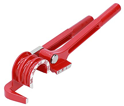 Rohrbieger, Rohrbiegewerkzeuge 6-8-10 mm 0-180 Grad Biegezange Kupferrohr Rohrbiegewerkzeug Biegewerkzeuge Rohrbiegerzange Mini Handbiegemaschine Rohrbiegegerät Biegungsgradanzeige Rohrbiegezange Rot