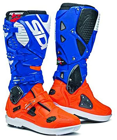 SIDI Crossfire 3 SRS Limited Edition Stivali motocross (Blue/Orange,41)