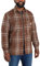 Carhartt Camicia a maniche lunghe da uomo Flannel Sherpa Lined Shirt, terra di siena bruciata, M plus