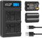 2X Shentec Li-ION 7.2V 2000mAh Protect V1 Batterie NP-W235 Compatible avec Fuji Fujifilm X-H2 X-H2s X-T4 GFX-100S - avec capteur NTC et boîtier V1