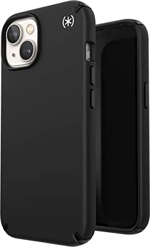 Speck Presidio2 Pro + MagSafe - iPhone 14 / iPhone 13 Hülle mit Microban-Beschichtung (Schwarz/Schwarz/Weiß)