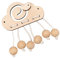Perfeclan Montessori Spielzeug Busy Board Zubehör Holzspielzeug DIY Material Früherziehung Spielzeug Motorikspielzeug Sensorik Spielzeug Lernspielzeug für Kinder Jungen und Mädchen Vorschule, Perlen