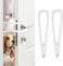 2pcs Cat Door Holder Latch, Alternative Door Locks Dog Door Stopper for Baby Proof, Cat Door Bracket Latch for Letting Cats In Keeping Dog Out (White)