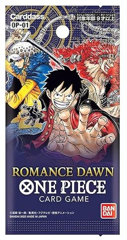 One Piece - Romance Dawn - 1 Booster - Japanisch + Heartforcards® Versandschutz