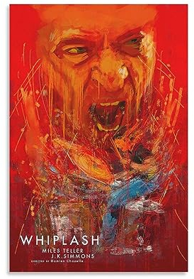 Filmposter Whiplash, 6 Stück, Leinwand, Wandkunst, Wohnzimmer, Poster, Malerei, 30 x 45 cm