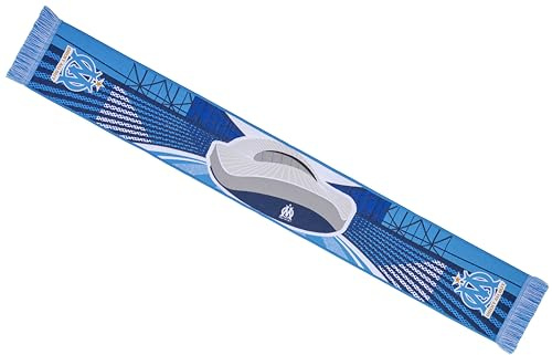 OLYMPIQUE DE MARSEILLE Schal für Fans von OM – Offizielle Kollektion, blau, 140 x 20 cm